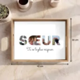 Soeur - Collage de lettres Dienblad Rechthoek middel -USP_Formaat