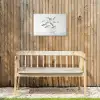 Vissen - Water - Wit Tuinposter op houten frame 2 cm dik klein -sfeer4