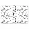 Gezichten - Abstract - Contourlijnen Placemat vinyl groot 368 -zzsfeer1_Kitchenyeah-website