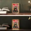 Aap - Graffiti - Dieren - Kunst - Flesje - Kleuren Light Box met kabel (Tafellamp) klein -sfeer3