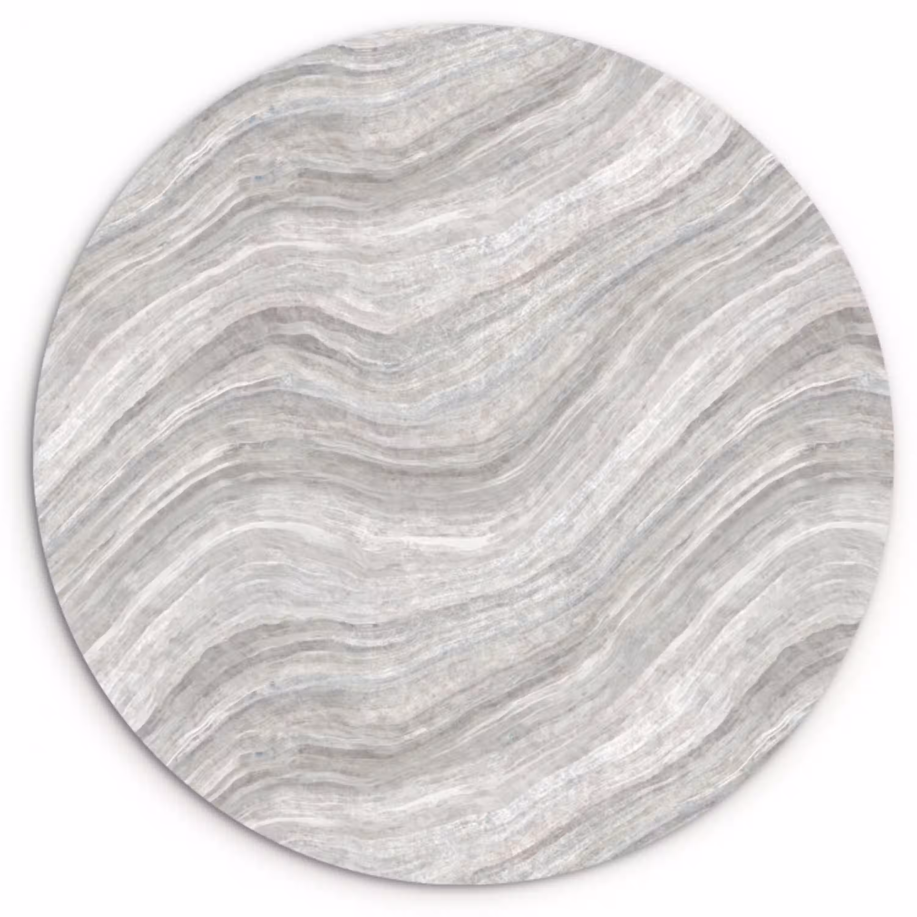 Patroon - Helder - Wit - Grijs Wandcirkel kunststof plaat 5mm dik klein 188 -3d