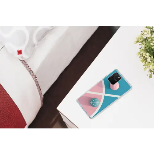 Basketbal - Pastel - Roze - BLauw Telefoonhoesje Samsung Galaxy S10 Lite klein -kamerS10Lite