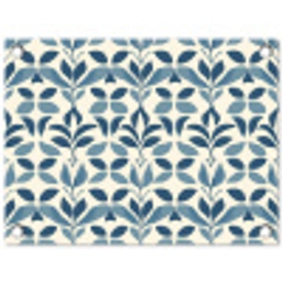 Flora - Modern - Blauw tuinposter los doek klein 239 -3d