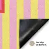 Tekst - Strepen - Roze Deurmat klein -antislip_NL