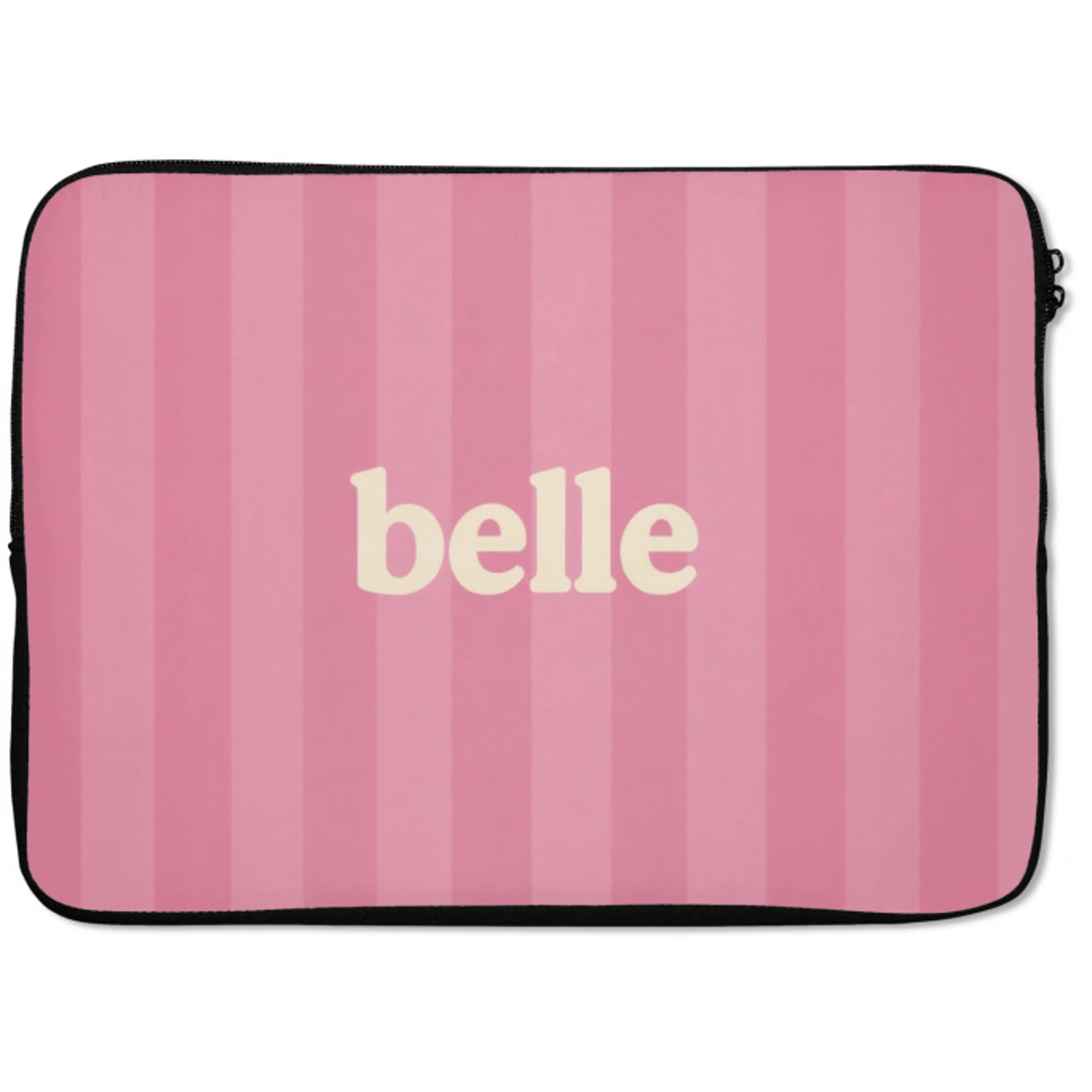 Roze - Gestreept - Belle laptophoes neopreen klein -zkaufland3dotto