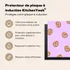 Pretzels - Eten - Paars Inductie beschermer vinyl 3mm middel -usfeer2_FR