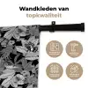 Zomer - Vlinder - Zwart - Grijs Wandkleed katoen klein 269 -sfeer2