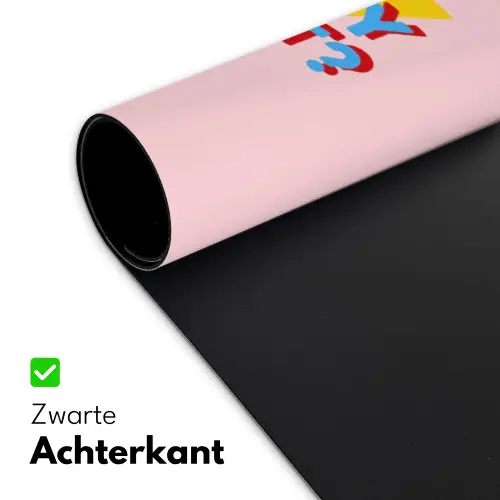 Why not - Bliksem - Roze Muismat XXL klein -sfeer2