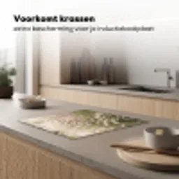 Gras - Close up - Groen Inductie beschermer vinyl 3mm middel -sfeer1