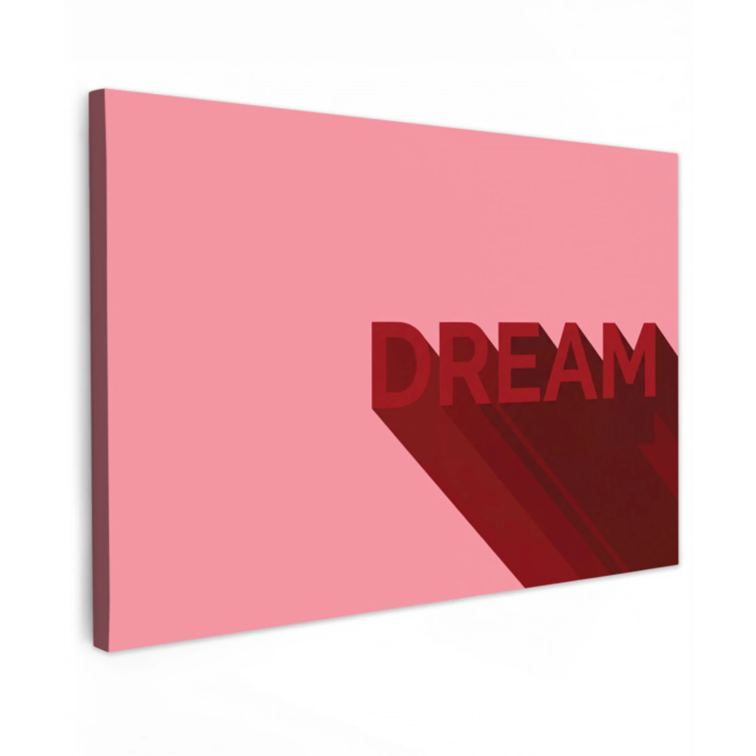 Dream - 3D - Rood - Roze canvas 2cm klein -z3d