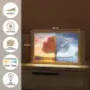 Seizoenen - Kunst - Boom - Herfst - Winter Light Box met kabel (Tafellamp) klein -USP_websiteoverzichtNL