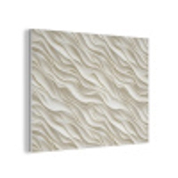 Golven - Wit - Minimalistisch PET vilt klein 837 -3d