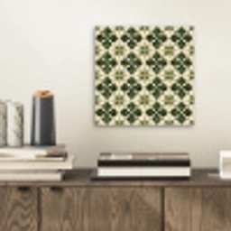 Patroon - Tegel - Groen aluminium wit klein 46 -sfeer1