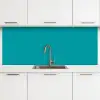 Blauw - Effen kleur keuken achterwand 2 middel 871 -3d