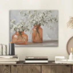 Vazen - Bloemen - Oranje PET vilt klein -sfeer1
