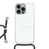 Zee - Sfeer - Strepen - Groen Hoesje iPhone 16 Pro Max met koord klein 804 -3d