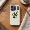 Olijftak - Donkergroen - Olijven Telefoonhoesje iPhone 17 Pro klein -sfeer1