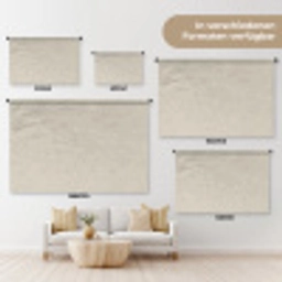 Lichtbeige - Terrazzo - Grijs Wandkleed katoen klein 269 -tsfeer8_DE