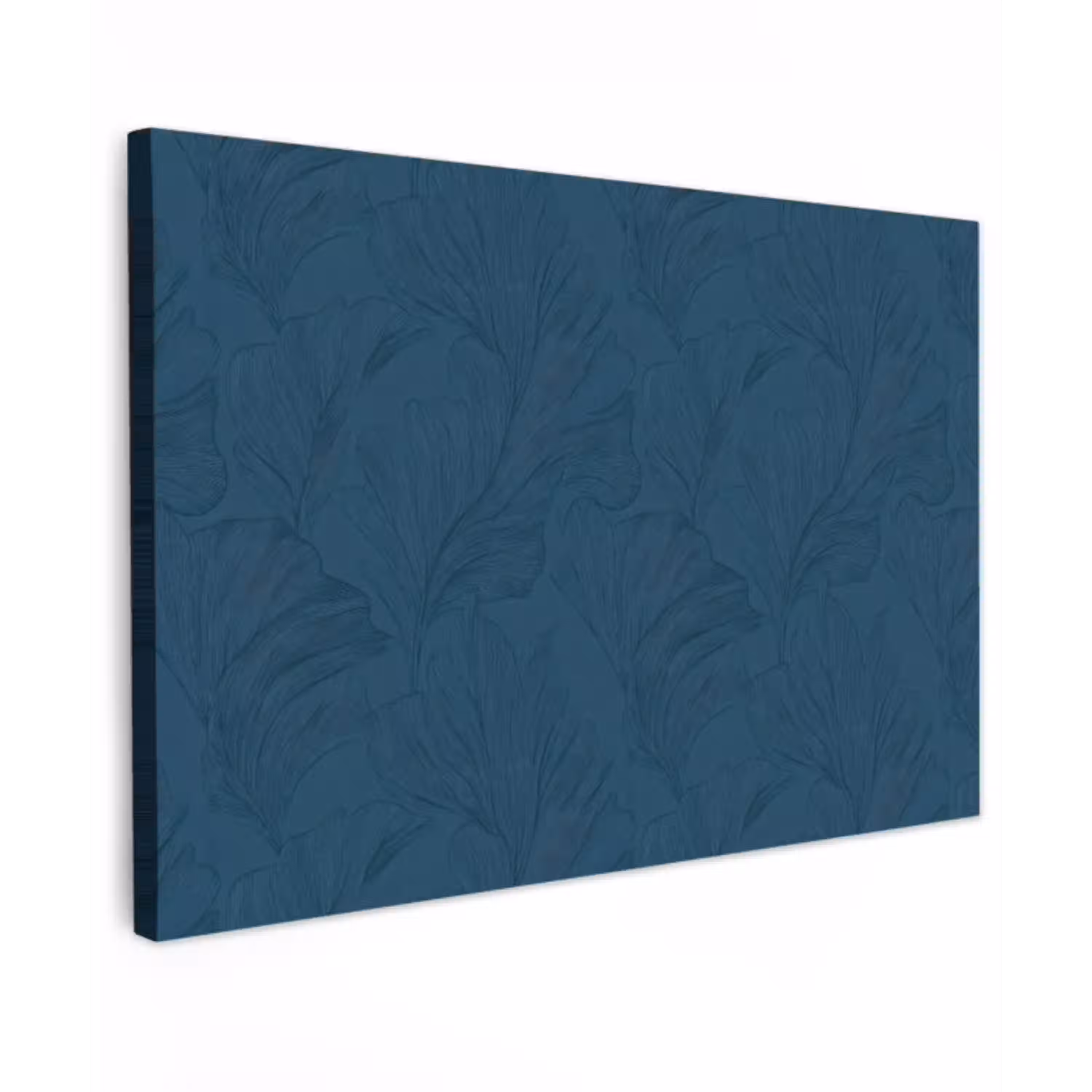 Abstract - Patroon - Donkerblauw - Elegant canvas 2cm klein 34 -z3d
