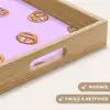 Pretzels - Eten - Paars Dienblad Rechthoek middel -USP_HandgreepFR