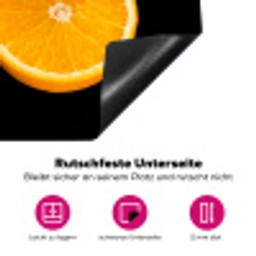 Sinaasappel Splash Symfonie Inductie beschermer vinyl 3mm klein -zzzzzzz-lf-onderkant