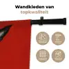 Windhond - Minimalistisch - Rood Wandkleed katoen klein -sfeer2