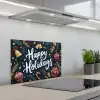 Feestelijk - Kerstgroet - Kleurrijk keuken achterwand spatscherm klein -3d_schuin