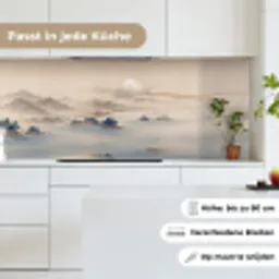 Japans - Landschap - Beige keuken achterwand 2 middel -sfeer4_DE