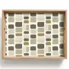 Blokken - Vintage - Grijs Dienblad Rechthoek middel 911 -z3d_shopping