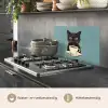 Kat - Zwart - Koffie - Minimalistisch keuken achterwand spatscherm klein -usp_NL