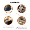 Klaproos - Bloemenveld - Kleurrijk Inductie beschermer vinyl 3mm klein -zzzzzzz-td-werking