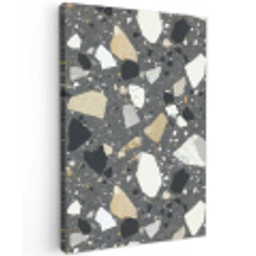 Terrazzo - Decoratie - Interieur - Stenen Tuinposter op houten frame 2 cm dik middel -3d