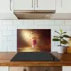 Framboos - Smoothie - Drinken - Roze keuken achterwand spatscherm klein -sfeer2