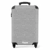 Grijze reptielenhuidstructuur NBS - Handbagage koffer - Volwassenen Unisex middel -productfoto_recht