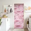 Schuim - Structuur - Roze deurposter klein -sfeer5