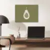 Avocado - Minimalistisch - Illustratie - Groen PET vilt klein -sfeer5