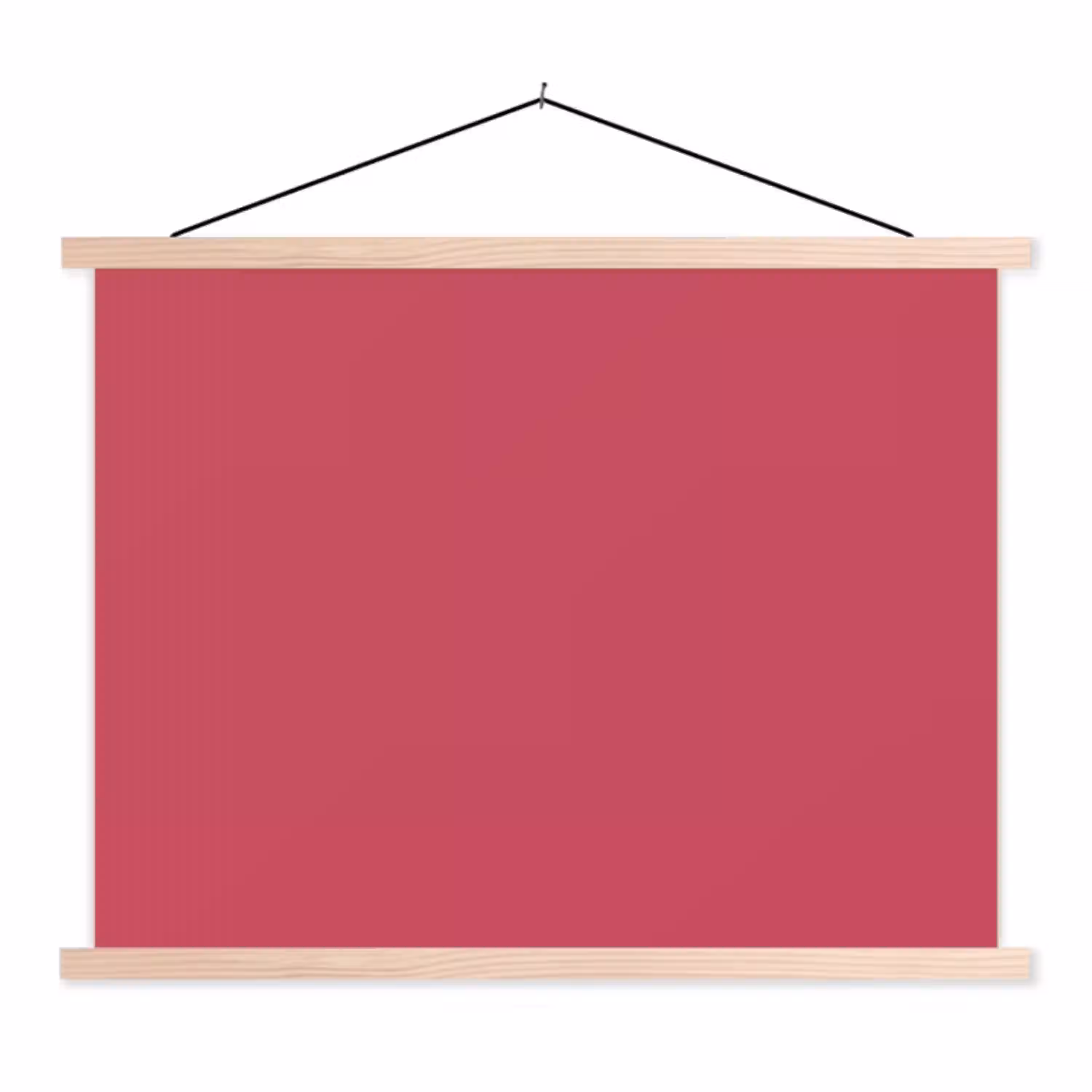 Bold - Berry - Rood textielposter latten blank klein 122 -3d