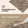 Patronen - Hout - Bruin Inductie beschemer met haakjes klein 777 -ky-schoon-nl