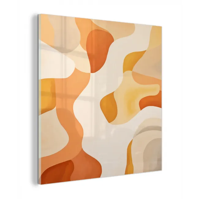 Oranje - Abstract - Kunst plexiglas 5mm klein -z3d