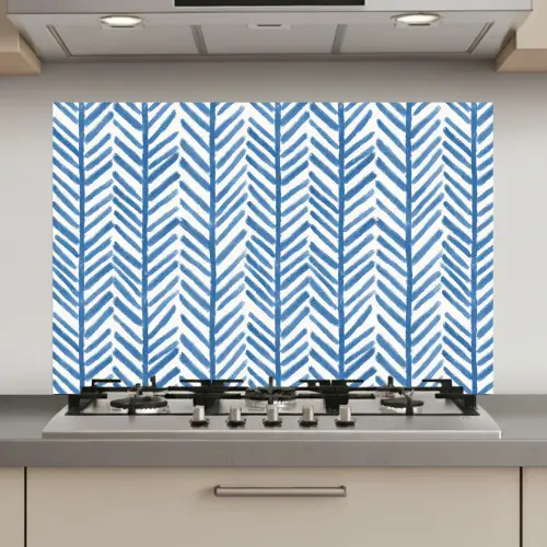 Patroon - Streep - Blauw keuken achterwand spatscherm klein 900 -3d_website