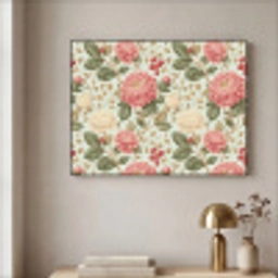 Klassiek - Botanisch - Veelkleurig Textielframe zwart klein 947 -sfeer2