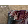 Marmer - Roze - Goud - Glitter - Marmerlook Placemat vinyl groot -closeup