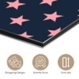 Patroon - Sterren - Roze aluminium wit klein 46 -closeup_DE