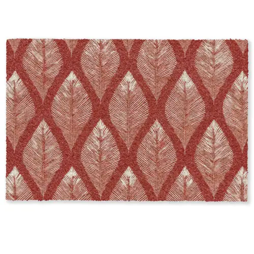 Bladeren - Rood - Elegant Deurmat klein -zkaufland3d