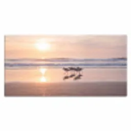 Zee - Vogels - Strand Muismat XXL klein -3d_leeg