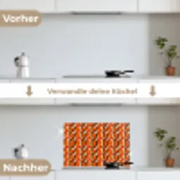 Retro - Modern - Kleurrijk keuken achterwand spatscherm klein 900 -voor_na_DE