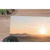 Wijngaard - Zonsondergang - Landschap muismat rubber klein -closeup
