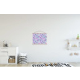 Dromerig - Zeemeermin - Pastel textielposter latten blank klein 122 -kinderkamer