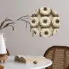 Donuts - Chocolade - Wit - Beige Wandcirkel behangsticker klein -sfeer3