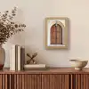 Houten - Deur - Lantaarn Light Box met kabel (Tafellamp) klein -sfeer2